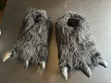 Hausschuhe Tatzen Schwarz Gr 40