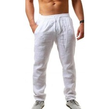 Herren Leinenhose Stoffhose