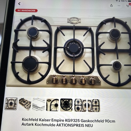 Gaskochfeld 90cm kaiser empire - gaskochfeld,