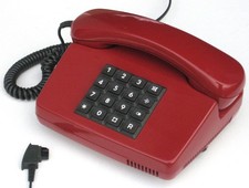 Post Tel 01 LX  ▪ Tastentelefon , rot, AE-Stecker, Telekom, 0164