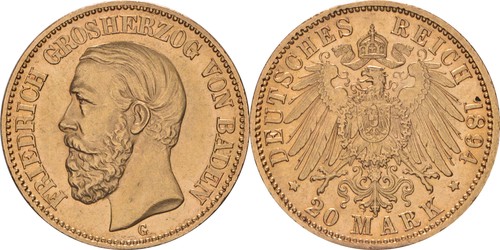 Baden mark 1894 189 - j.,