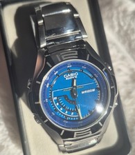 Top Casio Edifice EFA-113 Vintage Herrenuhr  Illuminator Edelstahl Quartz