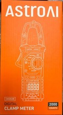 AstroAI Zangenamperemeter, AC/DC-Stromspannungsprüfer, NCV-Erkennung, Widerstand
