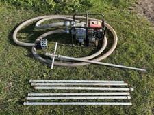 Schmutzwasserpumpe Hecht 3680, 45m3/h, mit Zubehör zum Brunnen bohren