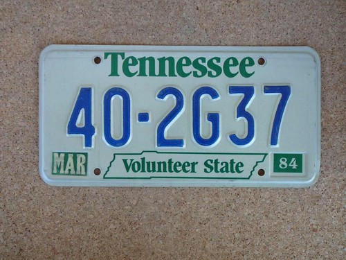 Kennzeichen tennessee - us-kennzeichen,
