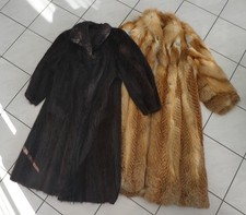 Pelzmäntel Nutria Gr. 40 und Rotfuchs Gr. 38 Pelz Mantel Fuchs