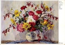 Künstler Ak Regele, R., Blumenstrauß, Blumenvase - 4376413