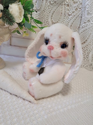 Teddybär hase handarbeit - teddybär,