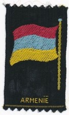 Fahne von Armenien Seidenbild
