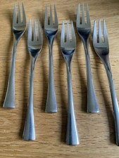 WMF Spoleto Cromargan Besteck 6 Kuchengabeln 15,7 cm guter gebrauchter Zustand