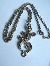 Alt Anhänger Eidechse mit