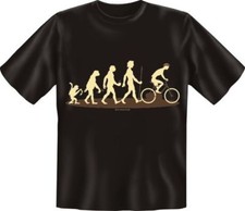 bedrucktes Fahrrad T-Shirt Shirts - Evolution Radler - Geburtstag Geschenk Rad