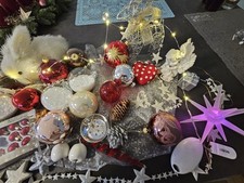 Dekopaket Weihnachten Deko Konvolut Deko Zubehör Weihnachtskugeln Renntier