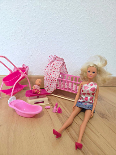 Steffi möbel set rosa weiß - möbel-set, rosa/weiß