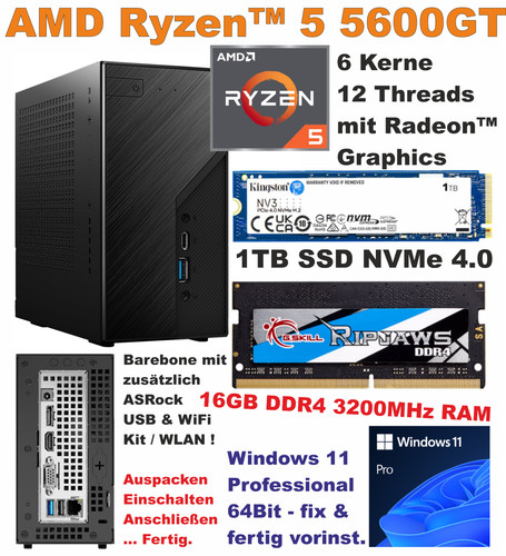 Asrock deskmini x300 amd - pc,