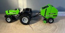 Deutz-Fahr Traktor DX 4.70 & Heckschlepper GP 2.50 – grün o.OVP 1:32