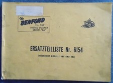 Benford Ersatzteilliste Nr. 6154 Diesel Dumper DBP , DBL
