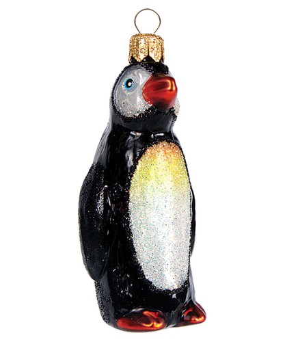 Christbaumschmuck glas pinguin - christbaumschmuck,