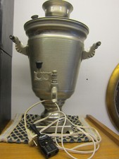 sehr alter russischer(?)  Samowar mit Kabel aber ohne Teekännchen