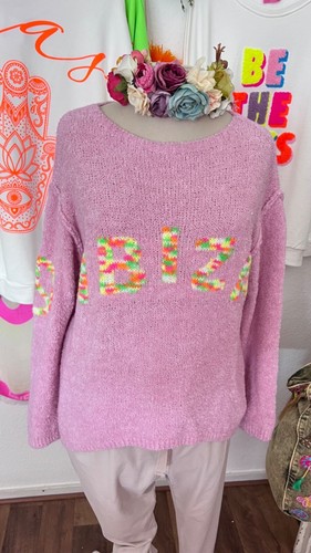 Happy vibes kuschel pullover - kuschel,
