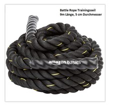 Amazon Basics - Trainingsseil Battle Rope - NEU 5cm/9m - aktueller NP 99,08 €