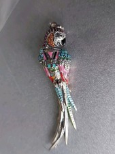 Grosser Thomas Sabo Papagei Anhänger 925 Silber PE-802-340-7 mit RECHNUNGSKOPIE 