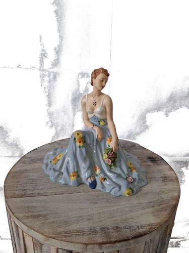 Porzellanfigur dame mit - dame,