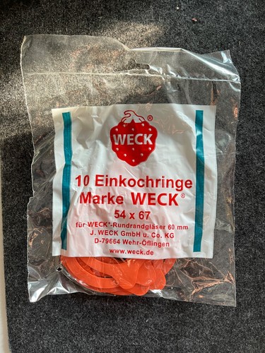 Weck einkochringe für 60 - einkochringe,