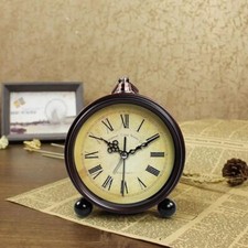 Wecker Mit Römische Retro Wecker Analog Ohne Ticken, Geräuschlos, Batteriebetrie