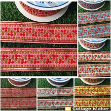 sticken Borte Spitze Sari Lehenga Nähen Breit 3cm Wünschfarbe Nichtelastisch