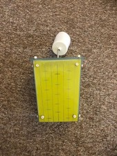 Hängelampe DDR Glas gelb grün 60er 70er Vintage