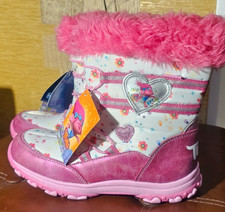 Deltex Mädchen Schnee Schuhe Gr. 35 Neu, rosa-weiß, warm