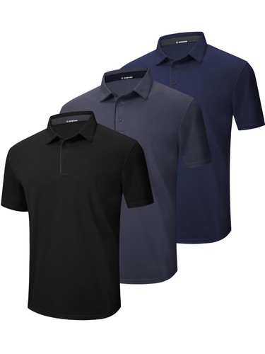 3er pack poloshirt herren - 3er,