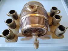 Deko Keramik Weinfass auf