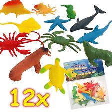 12 MEERESTIERE FIGUREN Spielfiguren Mitgebsel Kinder Geburtstag Kindergeburtstag