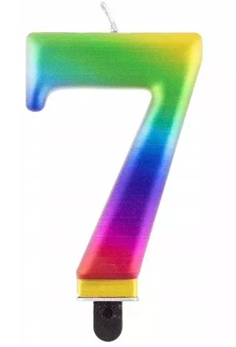 świeczka urodzinowa cyfra - cyfra, 7