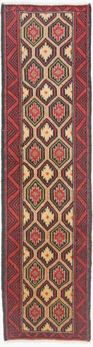 Belutsch teppich 190x50 weiß - teppich,