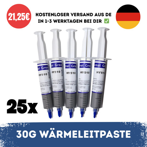 25x wärmeleitpaste 30g hy510 - 25x,