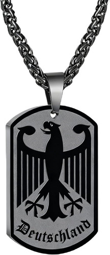 Edelstahl halskette mit adler - halskette,