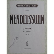 Mendelssohn paulus oratorium - mendelssohn,