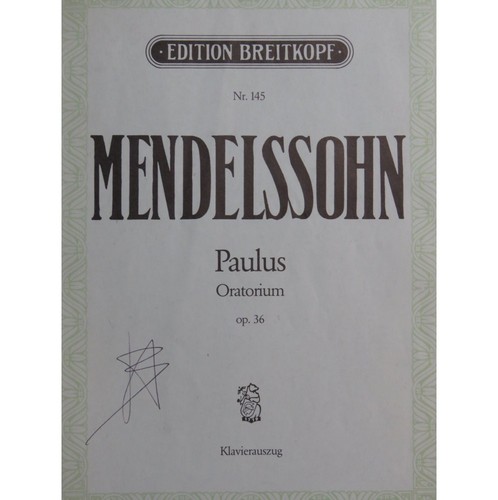 Mendelssohn paulus oratorium - paulus,