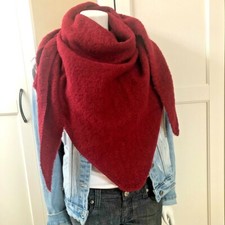 NEU Schal Blogger ❤ Dreieckstuch Wolle Warm Tuch Bouclé Winter Dick Weich 2024