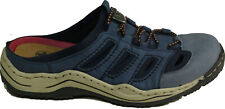 RIEKER Schuhe sportliche Pantolette Clogs blau weiches Futter NEU