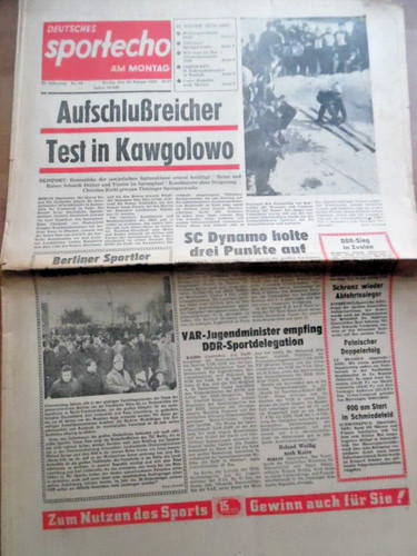 Deutsches sportecho januar - sportecho,