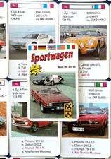 Auto-Quartett Sportwagen 1974