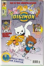 ✪ DIGIMON #9 + Beilage, Dino 2001 MANGA-COMICHEFT Z1/1-