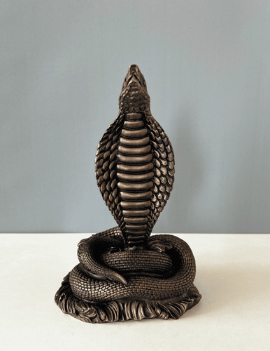 Kobra schlange skulptur cm - schlange, skulptur,
