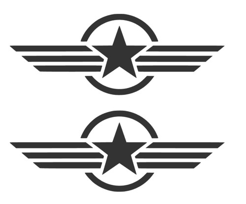 Army star aufkleber - us,