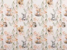Baumwollstoff tierbabys hase - baumwollstoff,