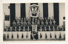 Um 1969.. Privat Foto.. Wappen. Fahne. GKG.. Narrenzunft.. Düsseldorf - Karneval